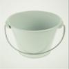 rackcrafts.com Large/XL Metal Sand Water Paint Pails Buckets Party Favor Wedding Baby Shower (L - White) view 1