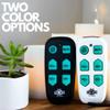 Universal Big Button TV Remote - EasyMote | DT-R08W. Backlit, Easy Use, Smart, Learning Television & Cable Box Controller, Perfect for Assisted Living Elderly Care. White TV Remote Control view 4