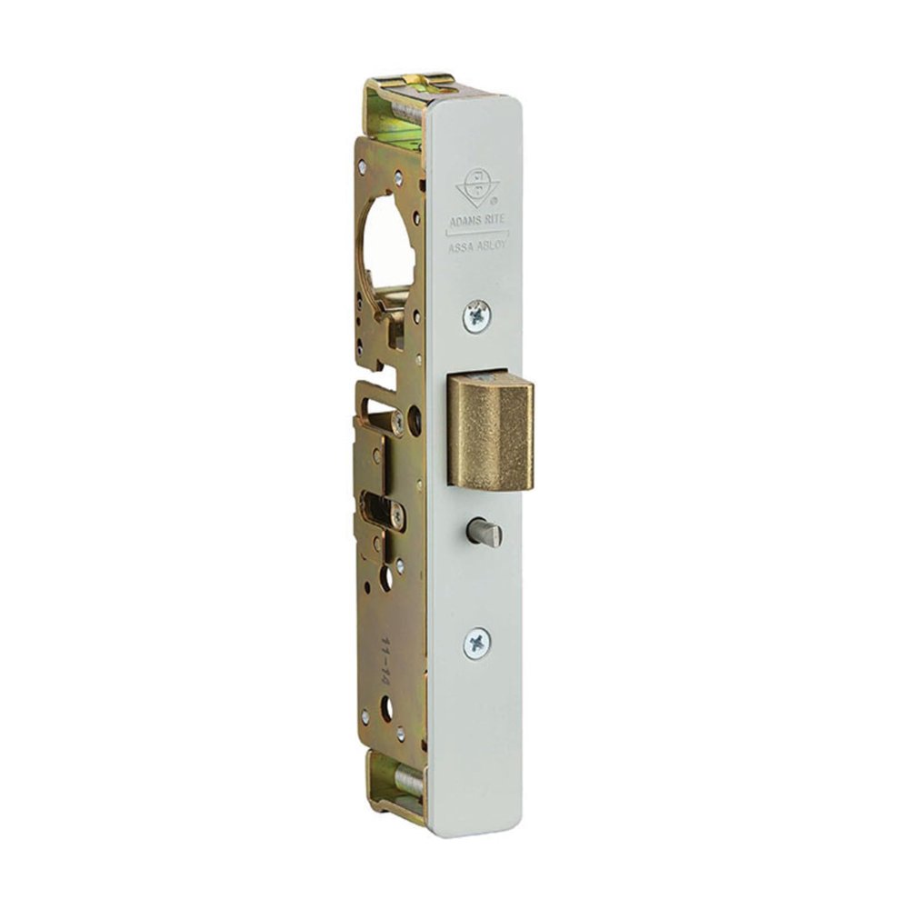 Adams Rite 4900-45-102-628 Heavy Duty Deadlatch with 1-1/2" Backset and Flat Faceplate. LH or RHR with a 2-5/8" Strike. 628 Clear Anodized Finish.