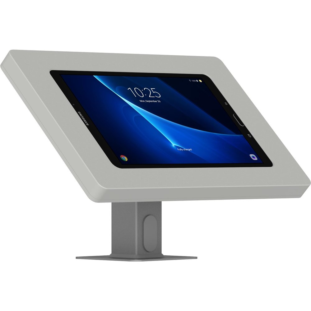 VidaMount Light Grey Enclosure and Rotating & Tilting Desk/Table Mount [Bundle] Compatible with Samsung Galaxy Tab A 10.1 (2016)