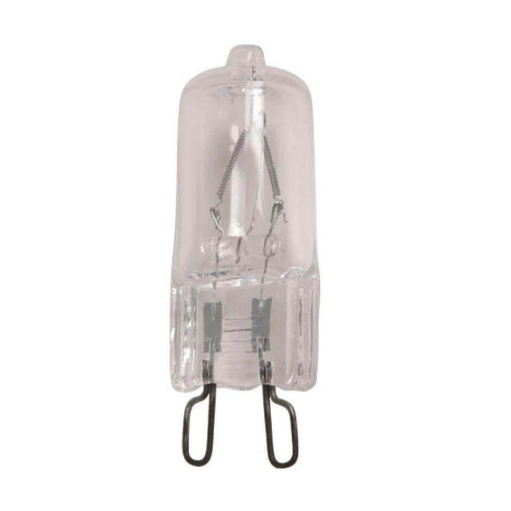 SATCO S4641 40 Watt 120 Volt; Halogen Light Bulb; T4; Clear; 2000 Average Rated Hours; 500 Lumens; G9 Double Loop Base (10 Halogen Light Bulbs)