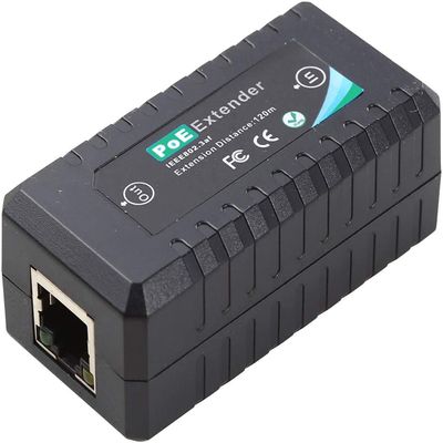 UHPPOTE 1-Port 10/100M PoE Extender IEEE802.3af for Ethernet Security Systems IP Camera