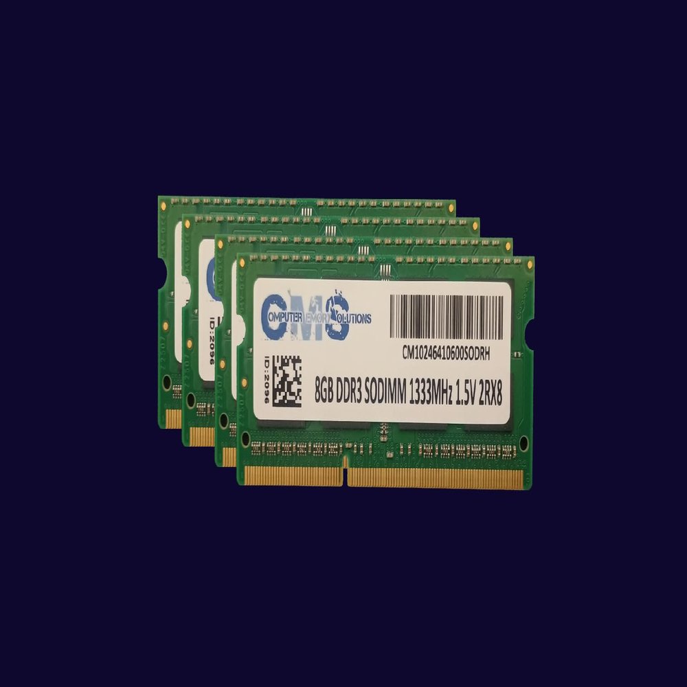 CMS 32GB (4X8GB) DDR3 10600 1333MHZ Non ECC SODIMM Memory Ram Compatible with Apple iMac 21.5" 2.5Ghz Intel Core I5 (Mc309Ll/A) - C12
