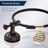 Leyden Oil Rubbed Bronze Hand Towel Holder, Brass Towel Ring Round Towel Holder for Bathroom Accessories Screw Wall Mounted view 3