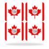 MightySkins Skin Compatible with Tile Slim Key Finder (4 Pack) wrap Cover Sticker Skins Canadian Flag