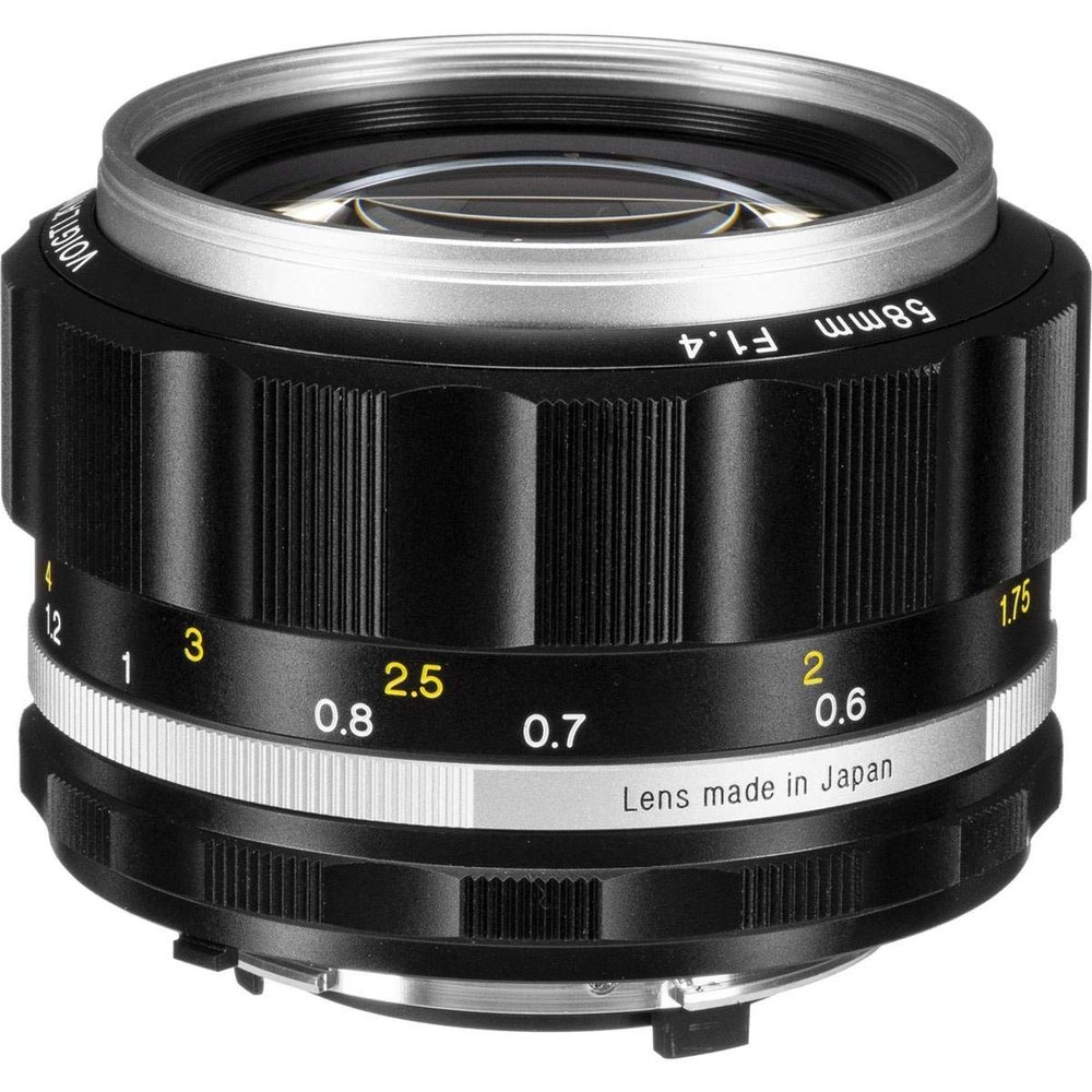 Voigtlander Nokton 58mm f/1.4 SL II S Ai-S Lens, Silver