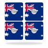 MightySkins Skin Compatible with Tile Slim Key Finder (4 Pack) wrap Cover Sticker Skins Australian Flag view 1