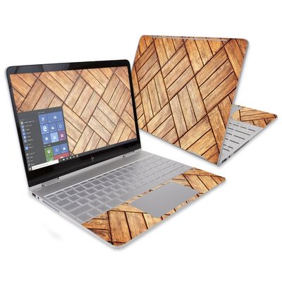MightySkins Skin Compatible with HP Spectre x360 13" (2016) wrap Cover Sticker Skins Parquet