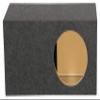 Rockville RBS12 Single 12" 2.6 cu.ft. SPL Vented Subwoofer Enclosure Box, 43 Hz Tuning, Made in USA 3/4" MDF, Gold Terminals, Silicone-Sealed Seams, for Car Audio and SPL Systems view 2