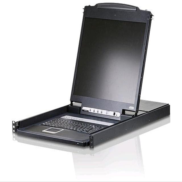 ATEN TECHNOLOGY CL1308NUKIT Aten 8-Port 19" LCD Integrated USB/PS2 Combo KVM with 8 Cables