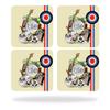 MightySkins Skin Compatible with Tile Slim Key Finder (4 Pack) wrap Cover Sticker Skins Scooter Punk view 1