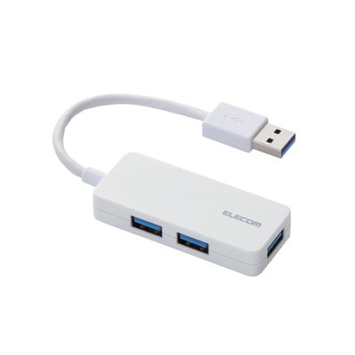 ELECOM USB3.0 Hub 3 Port Bus Power [White] U3H-K315BWH (Japan Import)