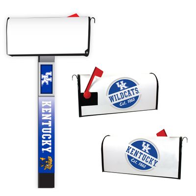 Kentucky Wildcats Magnetic Mailbox Cover 2-Pack Mailbox Post Cover Officially Licensed Collegiate Product