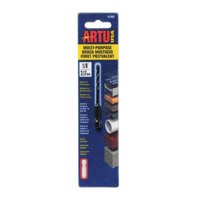 Artu - 1/8In Quick Connect Multi-Purpose Drill Bit