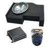 American Sound Connection S HA-R104 Compatible with 2014-2018 Chevy Silverado Crew Cab Truck Rhythm Series 10" - Package Sub, 46CXA4001 Single 800W Peak Sub Amp and GM1X10-CREW14UP Single Sub Box view 1
