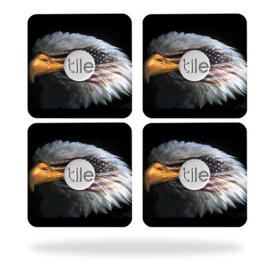 MightySkins Skin Compatible with Tile Slim Key Finder (4 Pack) wrap Cover Sticker Skins Eagle Eye