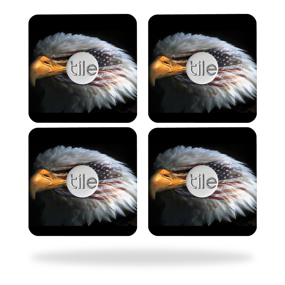 MightySkins Skin Compatible with Tile Slim Key Finder (4 Pack) wrap Cover Sticker Skins Eagle Eye