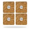MightySkins Skin Compatible with Tile Slim Key Finder (4 Pack) wrap Cover Sticker Skins Cork view 1