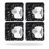MightySkins Skin Compatible with Tile Slim Key Finder (4 Pack) wrap Cover Sticker Skins Composition Book view 1