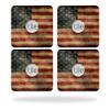 MightySkins Skin Compatible with Tile Slim Key Finder (4 Pack) wrap Cover Sticker Skins Vintage Flag view 1