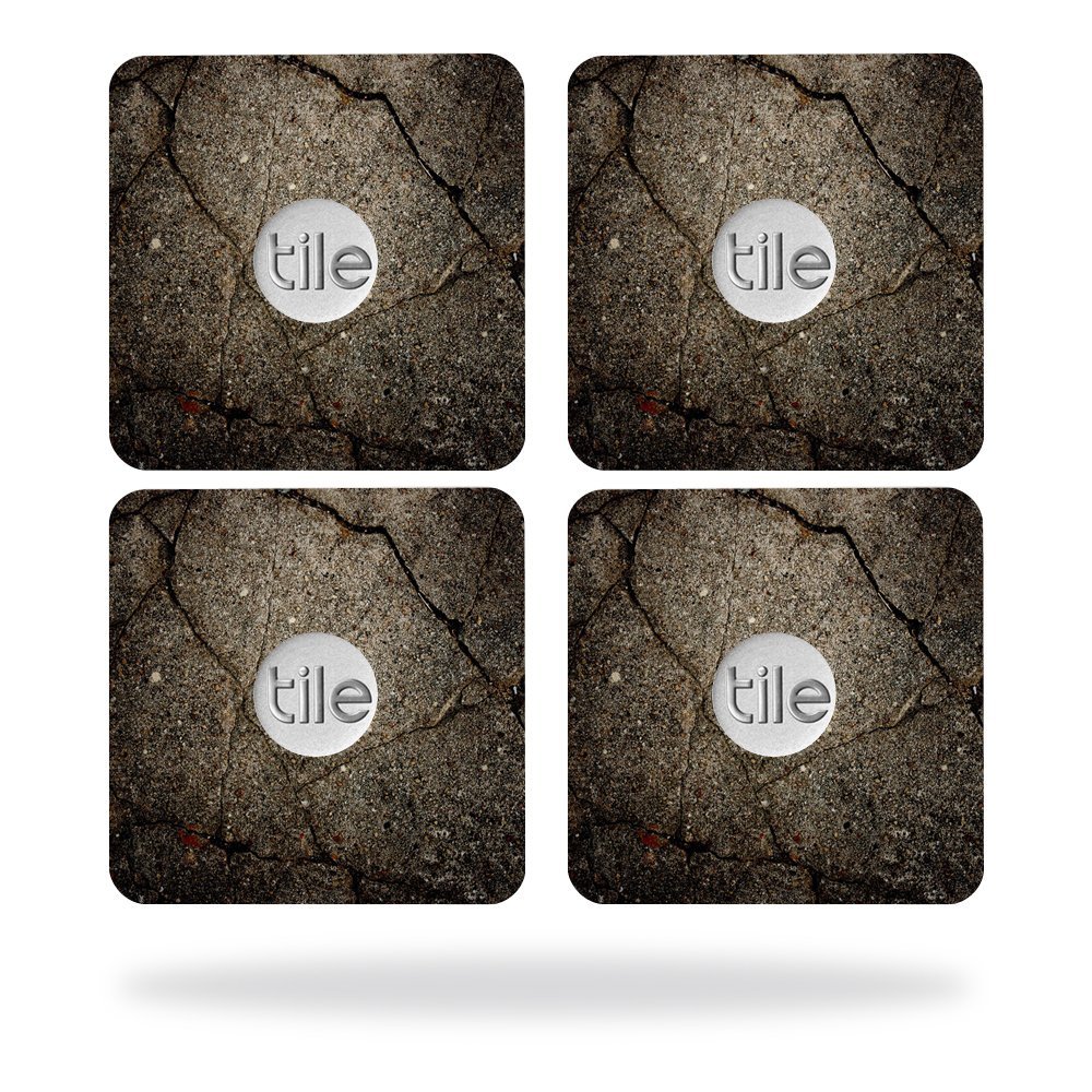 MightySkins Skin Compatible with Tile Slim Key Finder (4 Pack) wrap Cover Sticker Skins Cracked