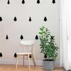 Chromantics Mini Pines Decal Set - Mini Pine Tree Kiss Cut Leaf Decal (Black) view 1