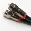 25ft Black Solid Copper RG6 Jumper 3Ghz UL CM CL2 Rated in Wall Installation RG6 75 Ohm Directv, Dish Network, Digital Cable Tv Antenna Video Belden RED Compression CONNECTORS by PHAT SATELLITE INTL view 1