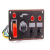 Longacre Black Anodize 6-1/2 x 3-5/8" Dash Mount Switch Panel Kit P/N 44867 view 1