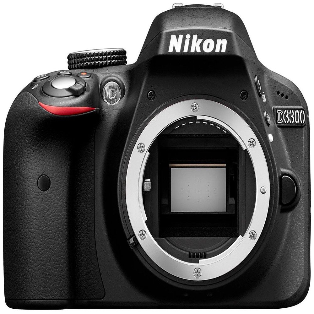 Nikon D3300 Digital SLR Camera Body Only - Black (24.2MP) 3.0 inch LCD (Renewed)