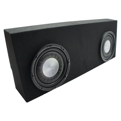 American Sound Connection 2X10TOYOTA-TUNDRA-CREW Compatible with Toyota Tundra 07-13 Crew Max Dual 10" Sub Box Enclosure and HA-F104 10" 700W Single 4 Ohm Subwoofer