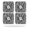 MightySkins Skin Compatible with Tile Slim Key Finder (4 Pack) wrap Cover Sticker Skins Black Zebra view 1