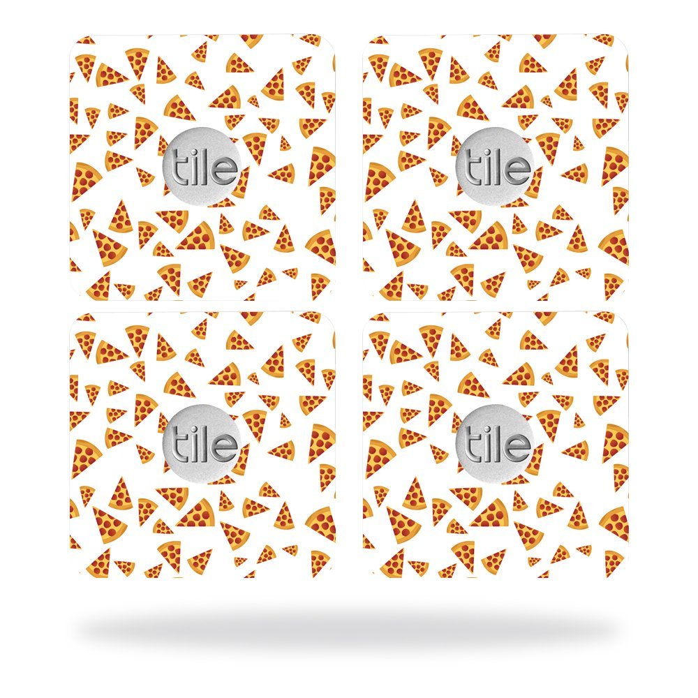 MightySkins Skin Compatible with Tile Slim Key Finder (4 Pack) wrap Cover Sticker Skins Body by Pizza