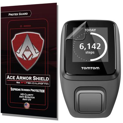 Ace Armor Shield Protek Guard Screen Protector for The Tomtom Spark 3 with Free Lifetime Replacement Warranty