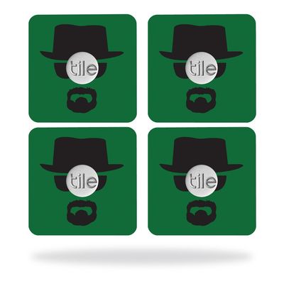MightySkins Skin Compatible with Tile Slim Key Finder (4 Pack) wrap Cover Sticker Skins Breaking Badass