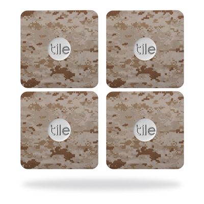 MightySkins Skin Compatible with Tile Slim Key Finder (4 Pack) wrap Cover Sticker Skins Desert Camo