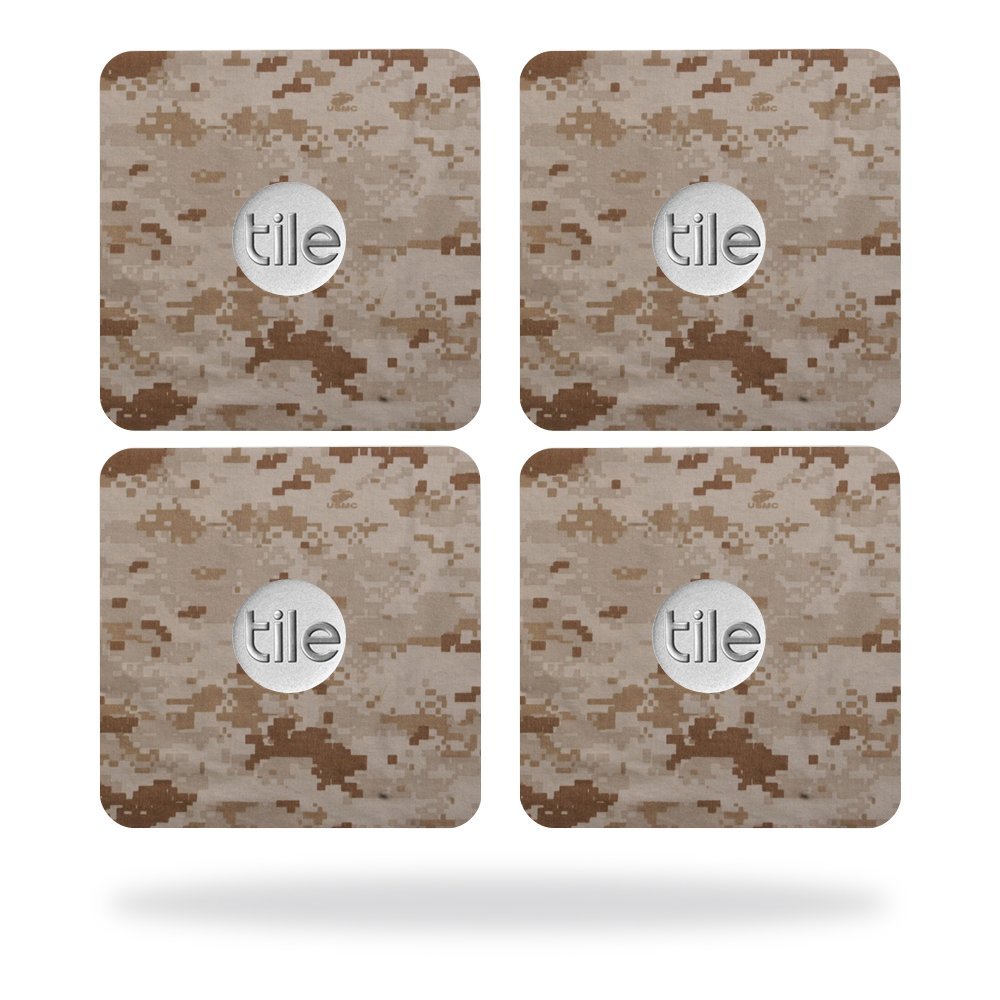 MightySkins Skin Compatible with Tile Slim Key Finder (4 Pack) wrap Cover Sticker Skins Desert Camo