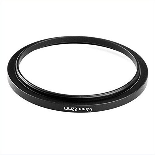 NinoLite 62mm to 82mm Camera Lens Aluminum Alloy Adapter Ring (Step-Up Ring)