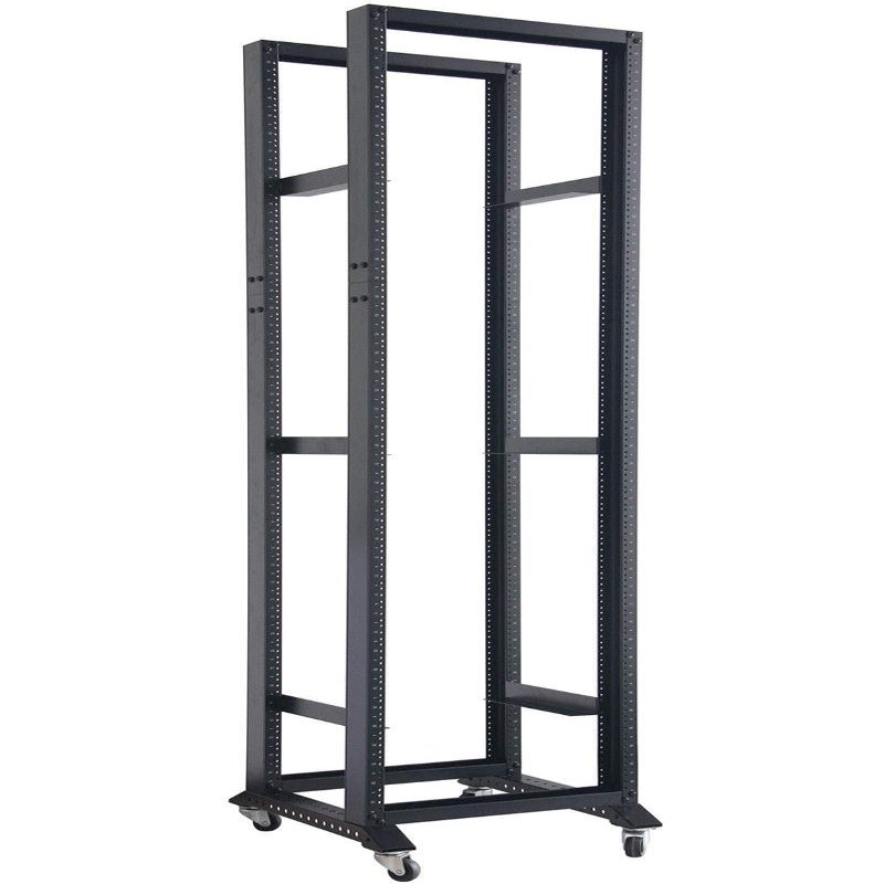 RAISING ELECTRONICS 42U Open Frame Data Network Server Rack 1000MM Deep 4 Post 1Pair of L-Rails