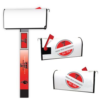 Texas Tech Red Raiders Magnetic Mailbox Cover 2-Pack Mailbox Post Cover Officially Licensed Collegiate Product