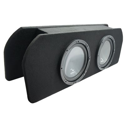 American Sound Connection 2X10FORD-15UP-MSTNG Compatible with Ford Mustang Coupe 2015-2023 Dual 10" Custom Sub Box and HA-R104 Rhythm Series