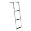 White Water - Telescoping 4-Step Over Platform Drop Ladder - 304 Stainless Steel Heavy Duty Folding Marine Boarding Ladder w/Bungee Strap for Boats, Swim Platforms, Yachts, RVs, Docks - B00351R view 1