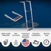 White Water - Telescoping 4-Step Over Platform Drop Ladder - 304 Stainless Steel Heavy Duty Folding Marine Boarding Ladder w/Bungee Strap for Boats, Swim Platforms, Yachts, RVs, Docks - B00351R view 3