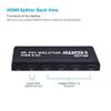 Expert Connect 1x4 HDMI Splitter | 4 Port | 1 in - 4 Out | Ultra HD 4K/2K @ 60Hz (60 fps), HDR | HDMI 2.0, HDCP 2.2 | Full HD/3D | 1080P | DTS | Digital Sound | Direct TV | 18 Gbps view 4