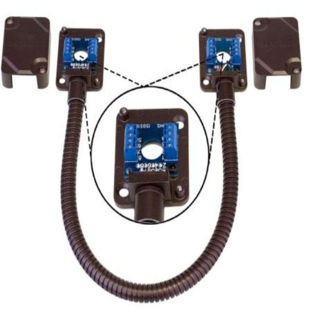 SECO-LARM SD-969-T15Q/B Armored Door Cord/Pre-Wired Terminal Blocks and Removable Covers, Bronze, Designed to Carry Wiring to Conduct Power to Electric Locks or Access Systems, Surface-Mounted