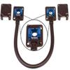 SECO-LARM SD-969-T15Q/B Armored Door Cord/Pre-Wired Terminal Blocks and Removable Covers, Bronze, Designed to Carry Wiring to Conduct Power to Electric Locks or Access Systems, Surface-Mounted view 1
