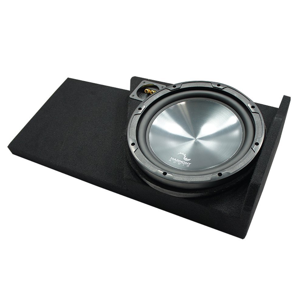 American Sound Connection HA-R104 Compatible with Chevy Silverado Double Cab 2014-2018 Rhythm Series 10" Sub GM1X10-DCAB14UP Sub Box Enclosure