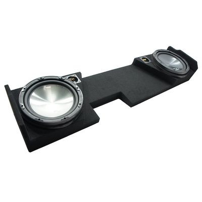 American Sound Connection HA-R124 Compatible with GMC Sierra Double Cab 2014-2018 Dual 12" Sub Box 2 Ohm and GM2X12-DCAB14UP Dual Sub Box Enclosure
