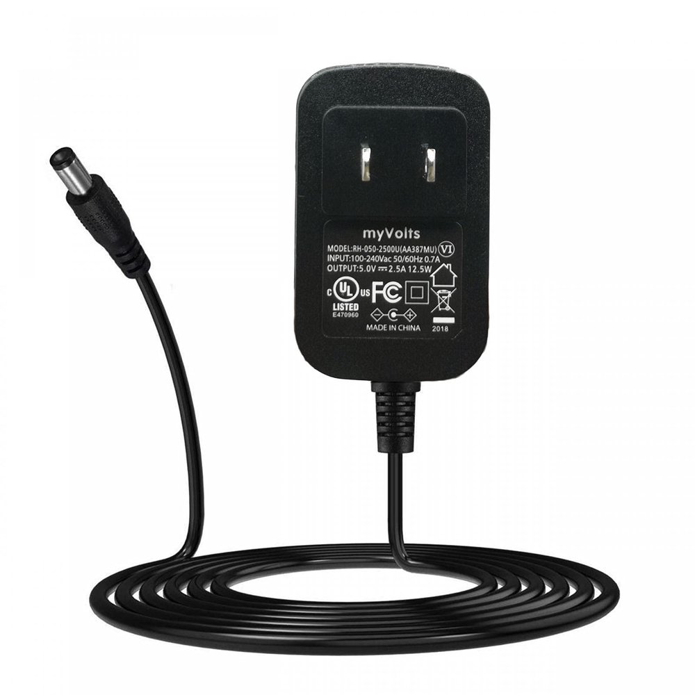 MyVolts 5V Power Supply Adaptor Compatible with Dragon Touch Y88X Kids Tablet - US Plug
