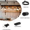 Extension Hanging Lantern Cord Cable, HESSION 5.9ft Lamp Cord -MAX 360W - On/Off Switch E26/E27 Black Pendant Lighting with Plug-in Cord 3-Pack view 2
