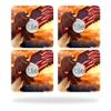 MightySkins Skin Compatible with Tile Slim Key Finder (4 Pack) wrap Cover Sticker Skins Bald Eagle view 1